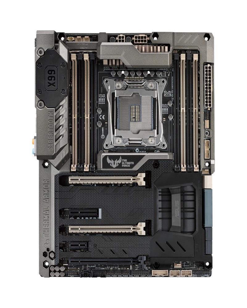90MB0L00-M0EAY1 ASUS SABERTOOTH X99 Socket LGA 2011-v3 Intel X99 Chipset Core i7 Processors Support DDR4 8x DIMM 8x SATA 6.0Gb/s ATX Motherboard (Refurbished)