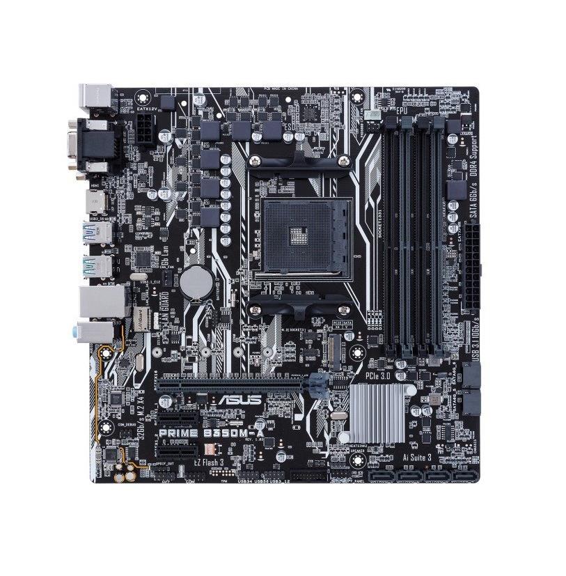 90MB0TE0-M0AAY0 ASUS Socket AM4 AMD B350 Chipset AMD Ryzen/ 7th Generation A-Series/ Athlon II/ Athlon Processors Support DDR4 4x DIMM 4x SATA 6.0Gb/s Micro-ATX Motherboard (Refurbished)