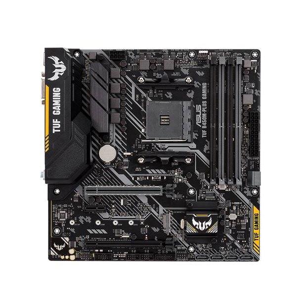 90MB0YQ0-M0EAY0 ASUS TUF B450M-PLUS GAMING Socket AM4 AMD B450 Chipset AMD Ryzen 2nd Generation Processors Support DDR4 4x DIMM 2x SATA 6.0Gb/s Micro-ATX Motherboard Mfr PN (Refurbished)