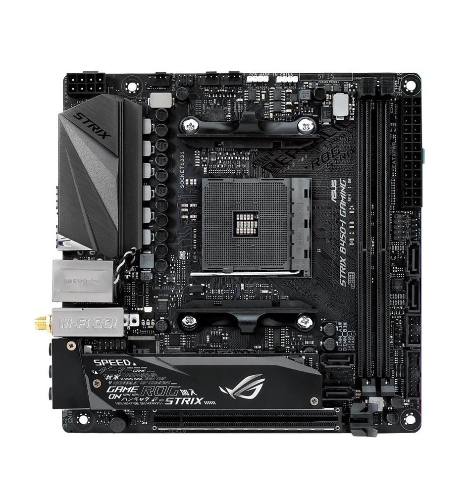 90MB0Z50-M0AAY0 ROG Strix B450-I GAMING Desktop Motherboard AMD Chipset Socket AM4 (Refurbished)