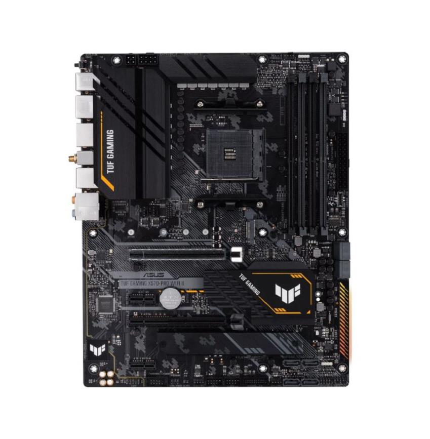 90MB19Z0-M0EAY0 ASUS TUF GAMING X570-PRO WIFI II Socket AM4 AMD X570 Chipset AMD Ryzen 5000/5000 G-Series / 4000 G-Series / 3000/3000 G-Series Processors Support DDR4 4x DIMM 8x SATA 6.0Gb/s ATX Motherboard (Refurbished)