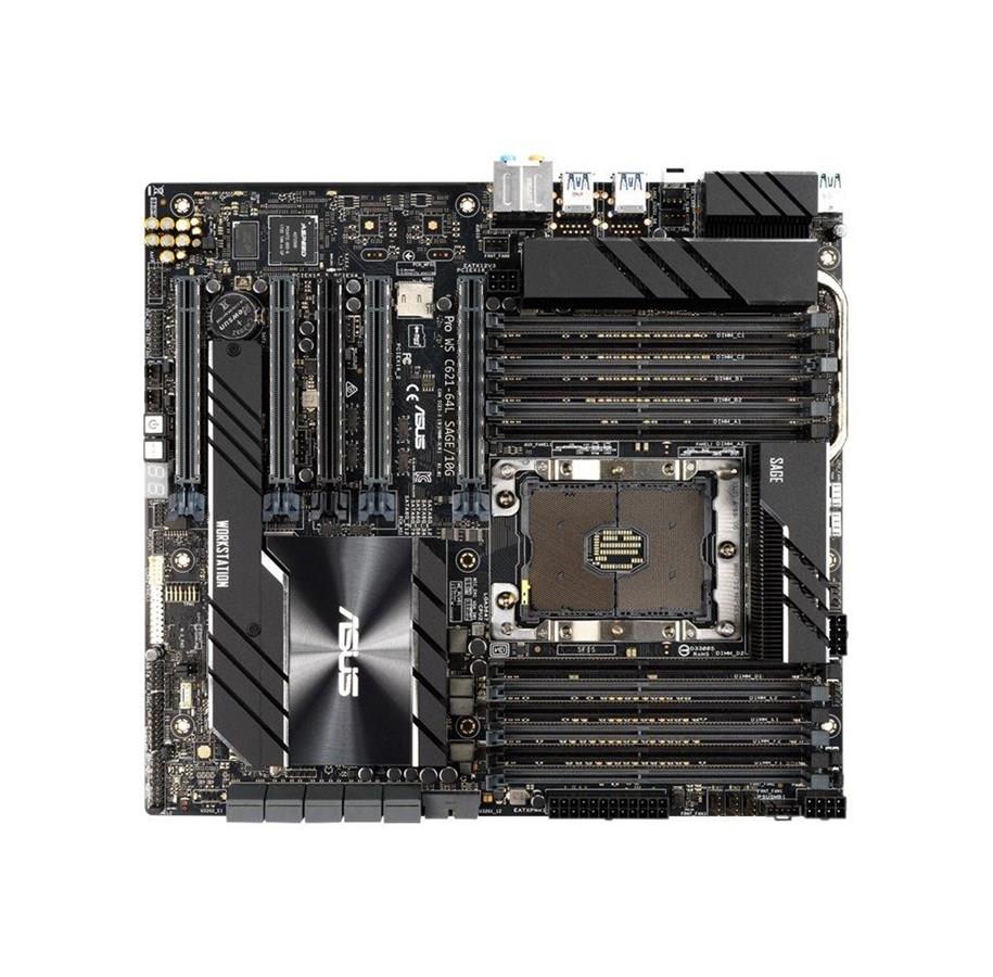 90SW00R0-M0EAY0 ASUS Pro WS C621-64L SAGE Socket LGA 3647 Intel C621 Chipset Intel Xeon Scalable Processors Support DDR4 12x DIMM 8x SATA3 6.0Gb/s CEB Server Motherboard (Refurbished)