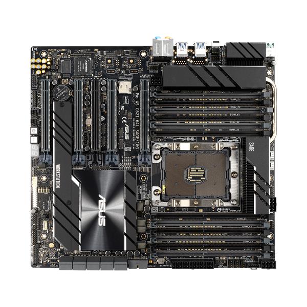 90SW00S0-M0EAY0 ASUS WS C621-64L SAGE/10G Socket LGA 3647 Intel C621 Chipset Intel Xeon Scalable Processors Support DDR4 12x DIMM 8x SATA3 6.0Gb/s CEB Server Motherboard (Refurbished)