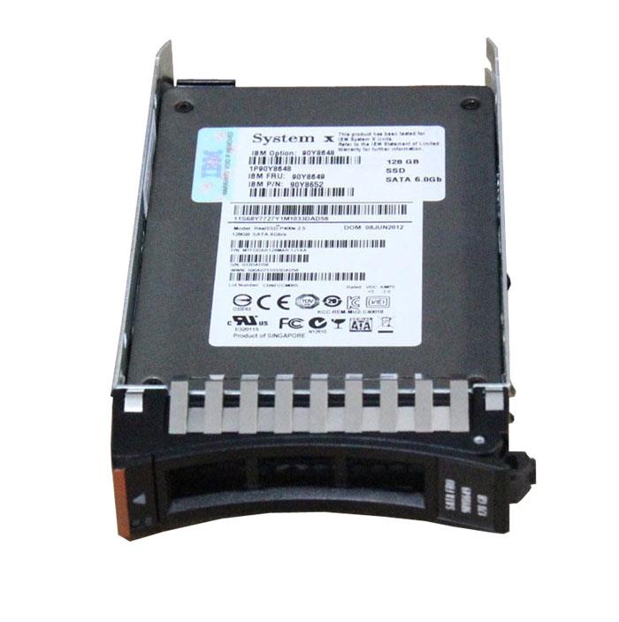 90Y8649 IBM 128GB MLC SATA 6Gbps Hot Swap 2.5-inch Internal Solid State Drive (SSD)
