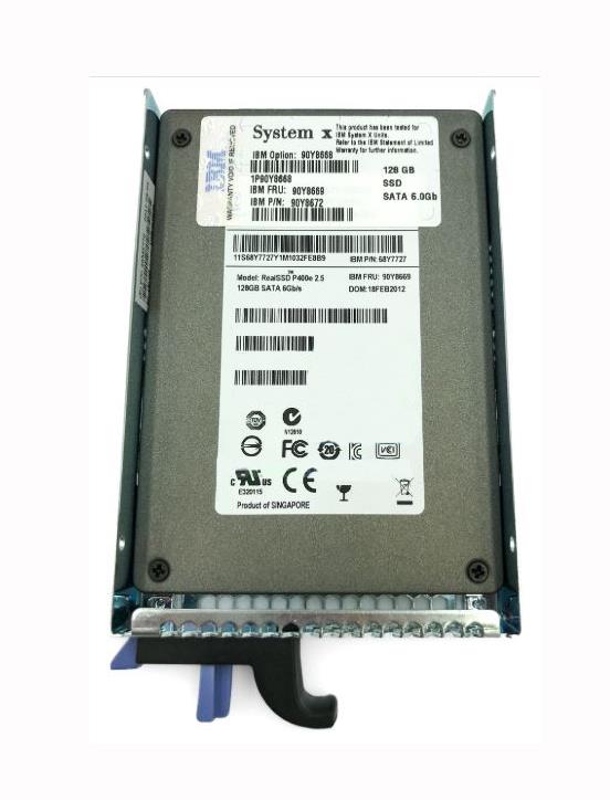 90Y8668 IBM 128GB MLC SATA 6Gbps Simple Swap 2.5-inch Internal Solid State Drive (SSD)