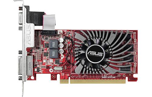 90YV04T0-M0NA00 ASUS Radeon R7 240 2GB 128-Bit DDR3 PCI Express 3.0 VGA/ DVI/ HDMI Low Profile Video Graphics Card