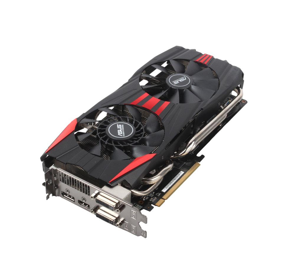 90YV0621-M0NA00 ASUS Radeon R9 280 3GB 384-Bit GDDR5 PCI Express 3.0 DVI/ HDMI/ DisplayPort HDCP Support Video Graphics Card