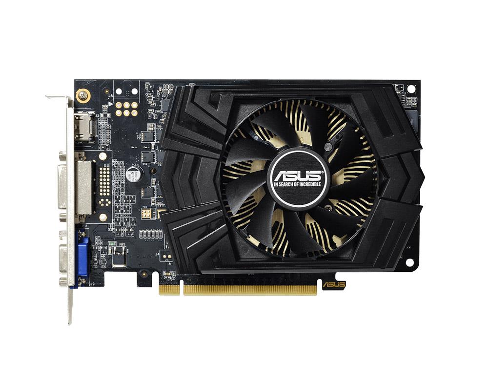 90YV06J0-M0NA00 ASUS GeForce GT 740 2GB 128-Bit DDR3 PCI Express 3.0 DVI/ HDMI/ D-Sub HDCP Support Video Graphics Card