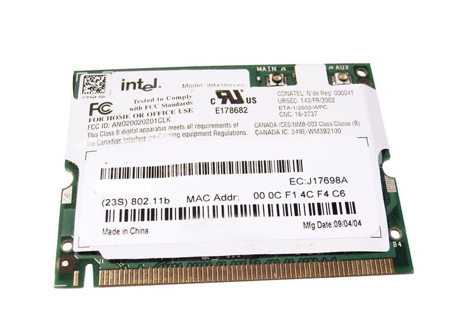 91P7143 IBM Intel PRO 21003B Mini-PCI Wireless LAN Adapter
