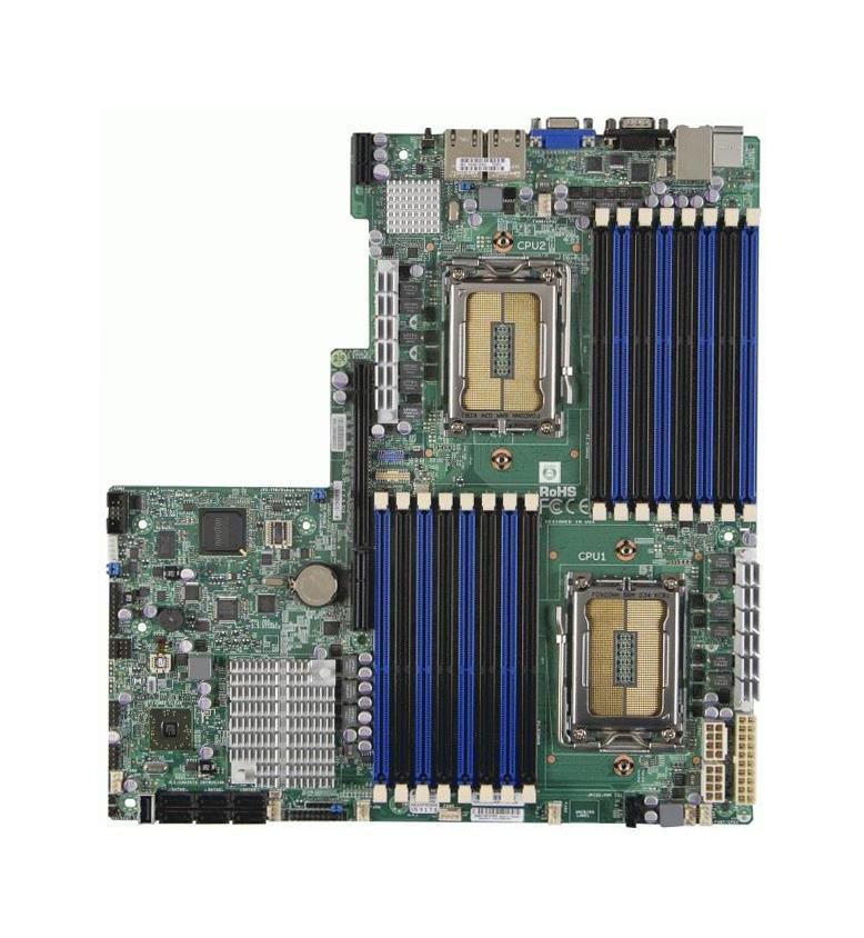 94608H SuperMicro Socket G34 AMD SR5670 Chipset AMD Opteron Series Processors Support DDR 16x DIMM 6x SATA 6.0Gb/s Extended-ATX Server Motherboard (Refurbished)