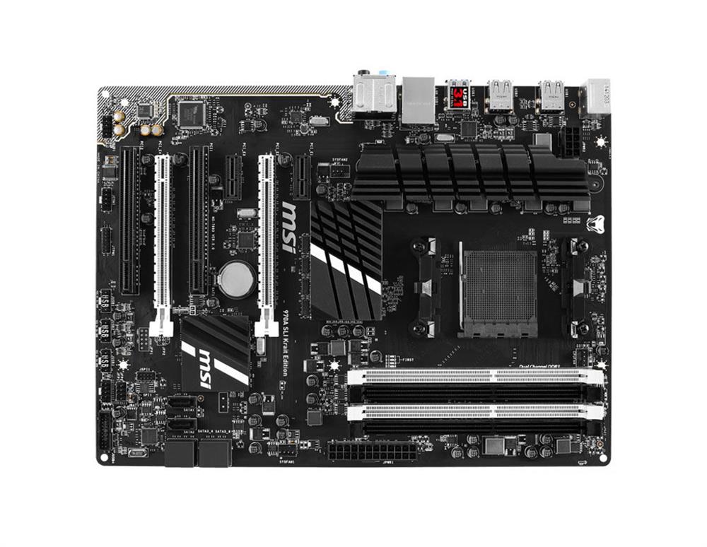 970ASLIUSB31 MSI 970A SLI Krait Edition AMD 970+SB950 Chipset Socket AM3+ ATX Motherboard (Refurbished)
