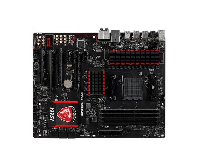 970GAMING MSI Socket AM3+ AMD 970/ SB950 Chipset AMD FX/ AMD Phenom II/ AMD Athlon II/ AMD Sempron Processors Support DDR3 4x DIMM 6x SATA 6.0Gb/s ATX Motherboard (Refurbished) 970 GAMING