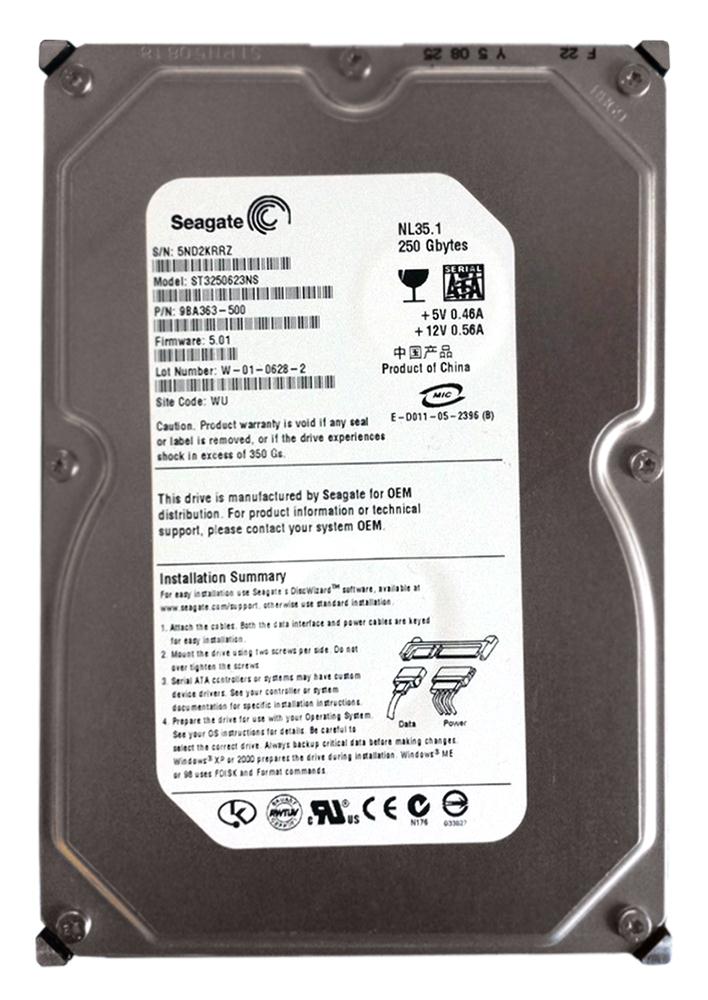 9BA363-500 Seagate NL35 Series 250GB 7200RPM SATA 1.5Gbps 16MB Cache 3.5-inch Internal Hard Drive