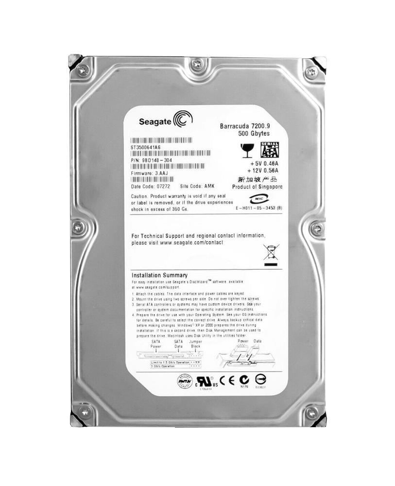 9BD143-783 Seagate Barracuda 7200.9 250GB 7200RPM SATA 3Gbps 16MB Cache 3.5-inch Internal Hard Drive