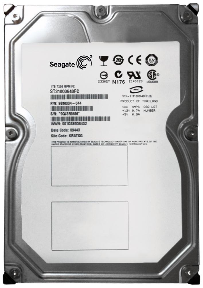 9BM004-044 Seagate Barracuda ES.2 FC 1TB 7200RPM Fibre Channel 4Gbps 16MB Cache 3.5-inch Internal Hard Drive