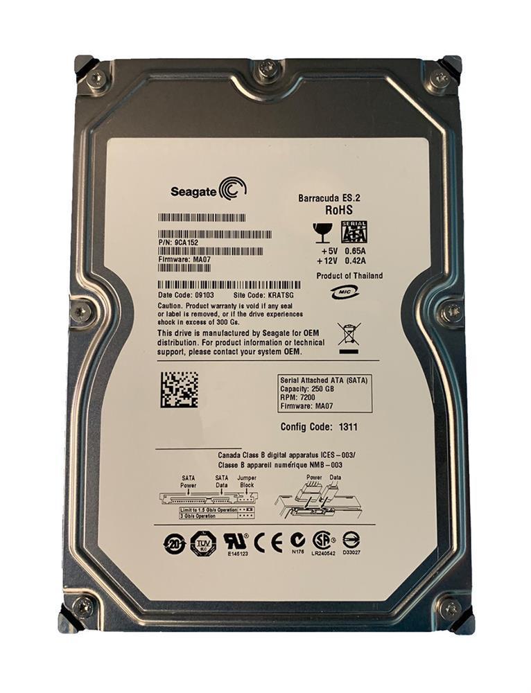 9CA152-054 Seagate Barracuda ES.2 250GB 7200RPM SATA 3Gbps 32MB Cache 3.5-inch Internal Hard Drive