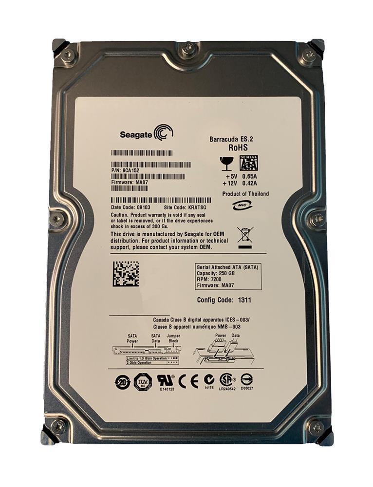9CA152-504 Seagate Barracuda ES.2 250GB 7200RPM SATA 3Gbps 32MB Cache 3.5-inch Internal Hard Drive