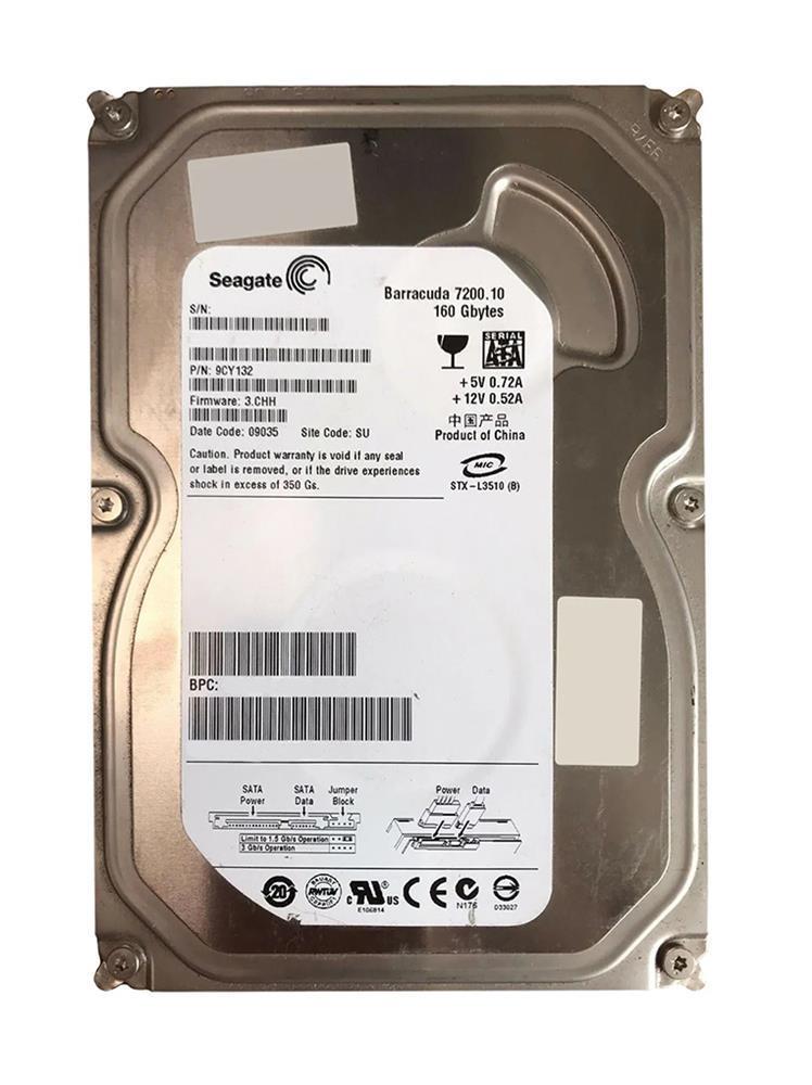 9CY132-310 Seagate Barracuda 7200.10 160GB 7200RPM SATA 3Gbps 8MB Cache 3.5-inch Internal Hard Drive