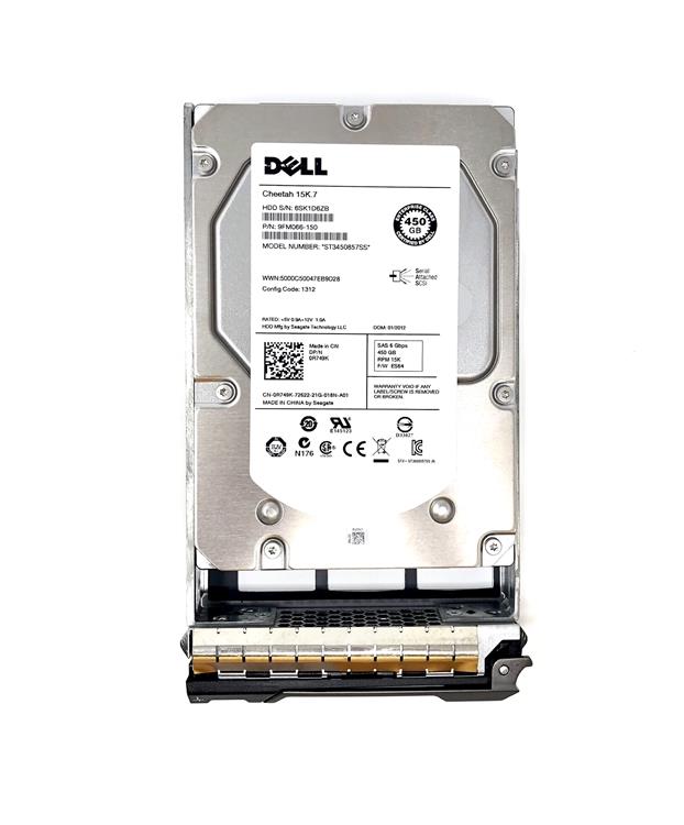 9FM088-057 Dell 450GB 15000RPM SAS 6Gbps 3.5-inch Internal Hard Drive
