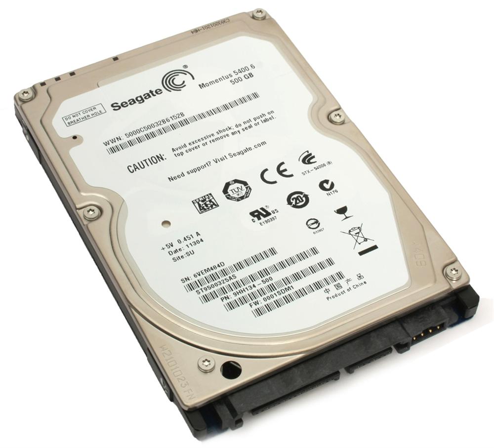9HH134-500 Seagate Momentus 5400.6 500GB 5400RPM SATA 3Gbps 8MB Cache 2.5-inch Internal Hard Drive