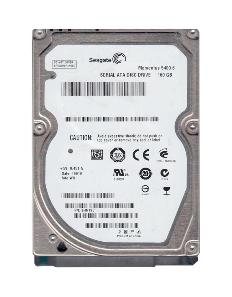 9HH13C-120 Seagate Momentus 5400.6 160GB 5400RPM SATA 3Gbps 8MB Cache 2.5-inch Internal Hard Drive