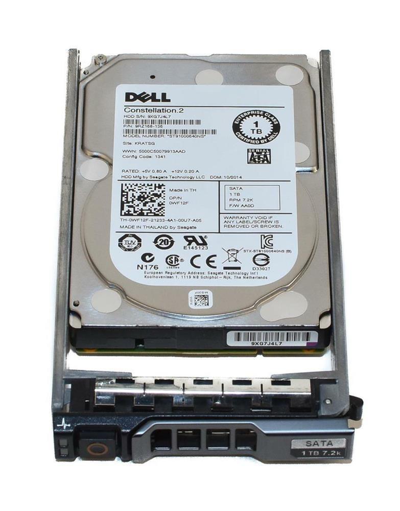 9J82V Dell 1TB 7200RPM SATA 3Gbps 3.5-inch Internal Hard Drive with Tray