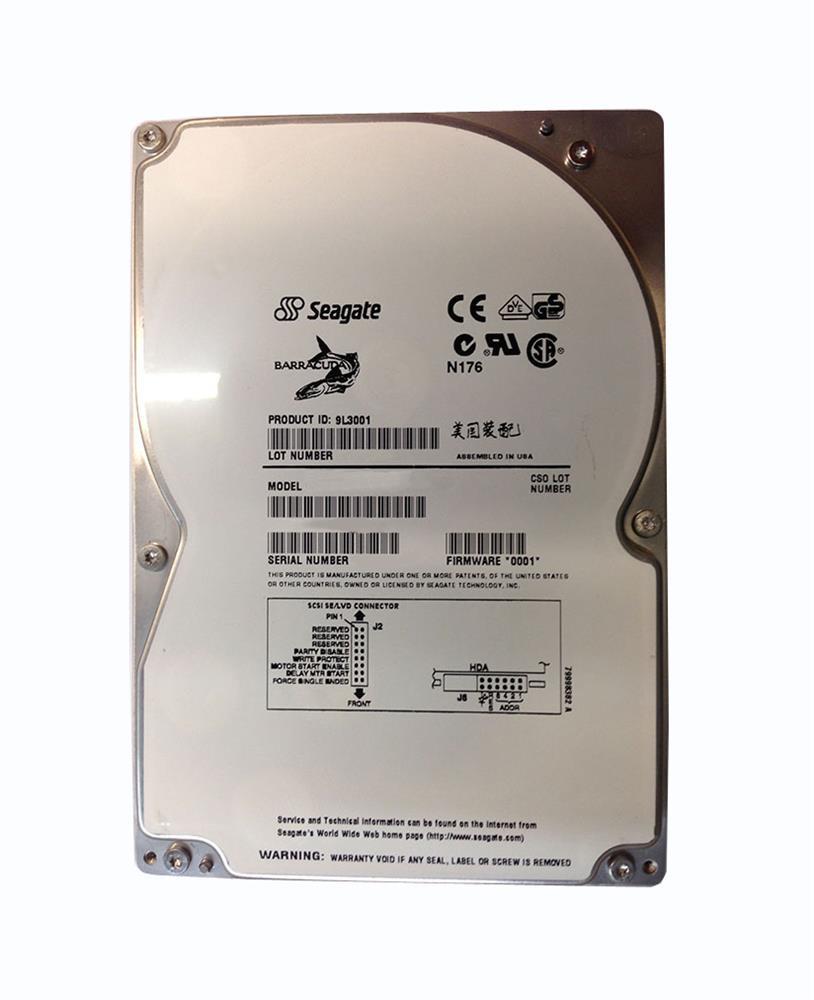 9L3001-046 Seagate Barracuda 36.4GB 7200RPM Ultra2 Wide SCSI 80-Pin 1MB Cache 3.5-inch Internal Hard Drive