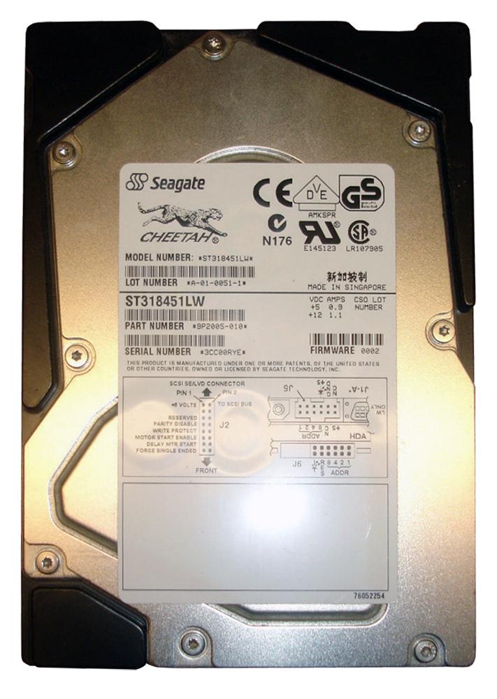 9P2005-010 Seagate Cheetah X15 18.4GB 15000RPM Ultra-160 SCSI 68-Pin 4MB Cache 3.5-inch Internal Hard Drive
