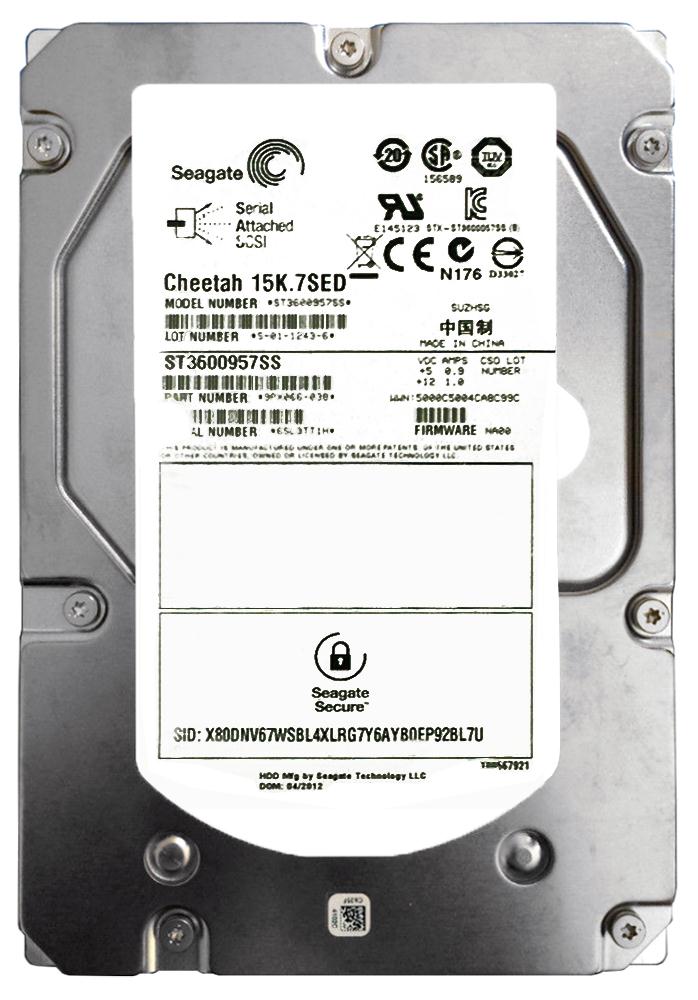 9PX066-030 Seagate Cheetah 15K.7 600GB 15000RPM SAS 6Gbps 16MB Cache 3.5-inch Internal Hard Drive