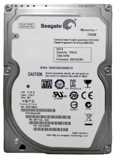 9RT14G-030 Seagate Momentus 750GB 7200RPM SATA 3Gbps 16MB Cache 2.5-inch Internal Hard Drive