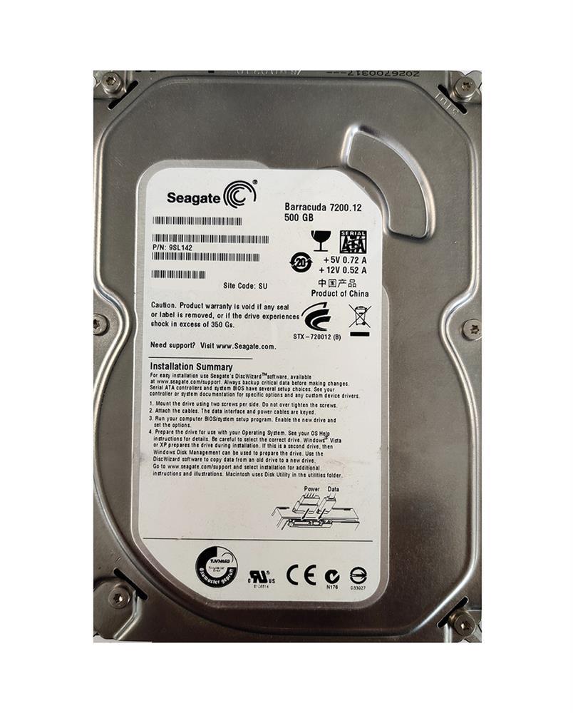 9SL142-046 Seagate Barracuda 7200.12 500GB 7200RPM SATA 3Gbps 16MB Cache 3.5-inch Internal Hard Drive