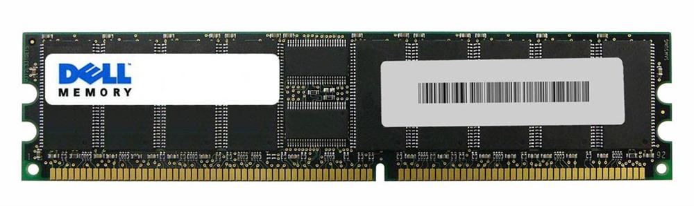 9U174 Dell 512MB PC2100 DDR-266MHz Registered ECC CL2.5 184-Pin DIMM 2.5V Memory Module