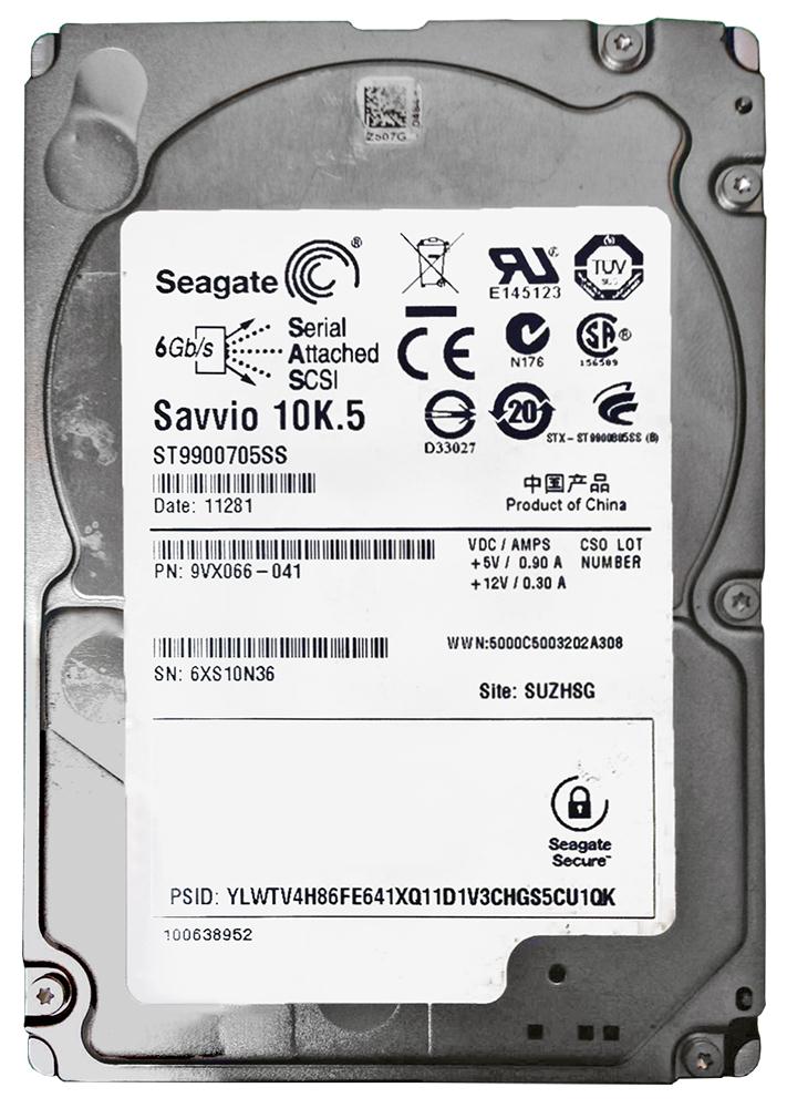 9VX066-041 Seagate Savvio 10K.5 900GB 10000RPM SAS 6Gbps 64MB Cache 2.5-inch Internal Hard Drive