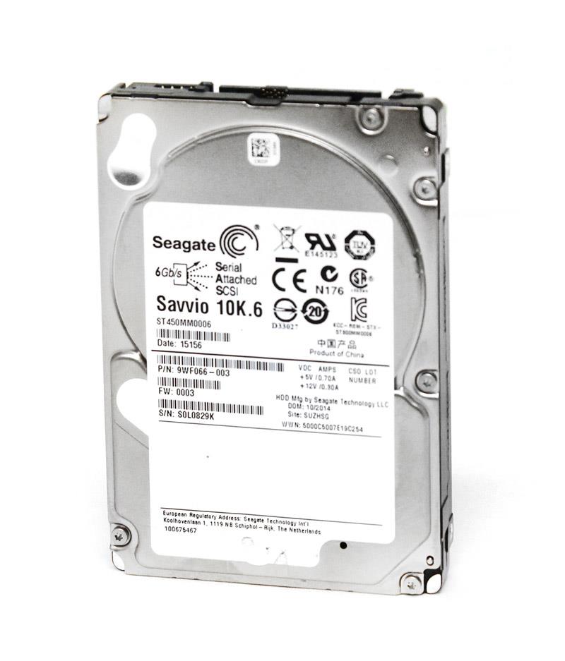 9WF066-003 Seagate Savvio 10K.6 450GB 10000RPM SAS 6Gbps 64MB Cache 2.5-inch Internal Hard Drive