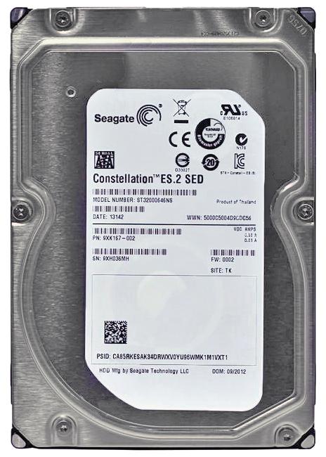 9XK167-002 Seagate Constellation ES.2 2TB 7200RPM SATA 6Gbps 64MB Cache 3.5-inch Internal Hard Drive