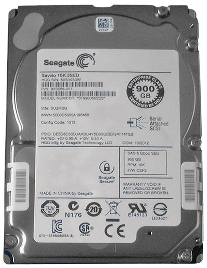 9XS066-251 Seagate Savvio 10K.5 900GB 10000RPM SAS 6Gbps 64MB Cache 2.5-inch Internal Hard Drive