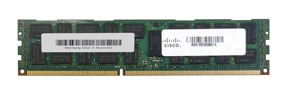 A02-M316GB1-L= Cisco 16GB PC3-10600 DDR3-1333MHz ECC Registered CL9 240-Pin DIMM 1.35V Low Voltage Dual Rank Memory Module