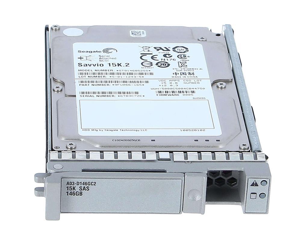 A03-D146GC2 Cisco 146GB 15000RPM SAS 6Gbps 16MB Cache 2.5-inch Internal Hard Drive