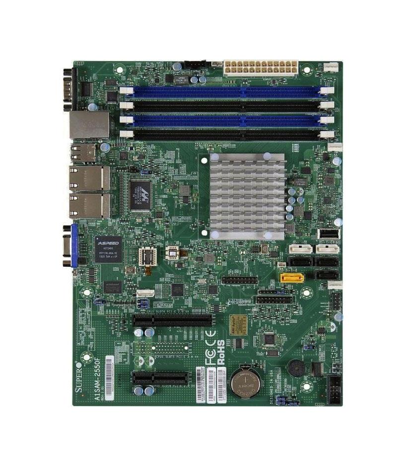 A1SAM-2550F-O SuperMicro Intel Atom C2550 Processors Support Socket FCBGA 1283 micro-ATX Server Motherboard (Refurbished)