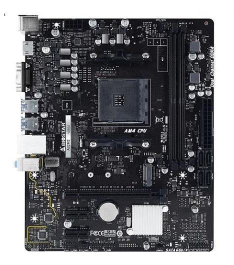 A32M2 Biostar Socket AM4 AMD A320 Chipset AMD Ryzen/ AMD Athlon/ AMD A-Series/ Athlon X4 Processors Support DDR4 2x DIMM 4x SATA3 6.0Gb/s Micro-ATX Motherboard (Refurbished)