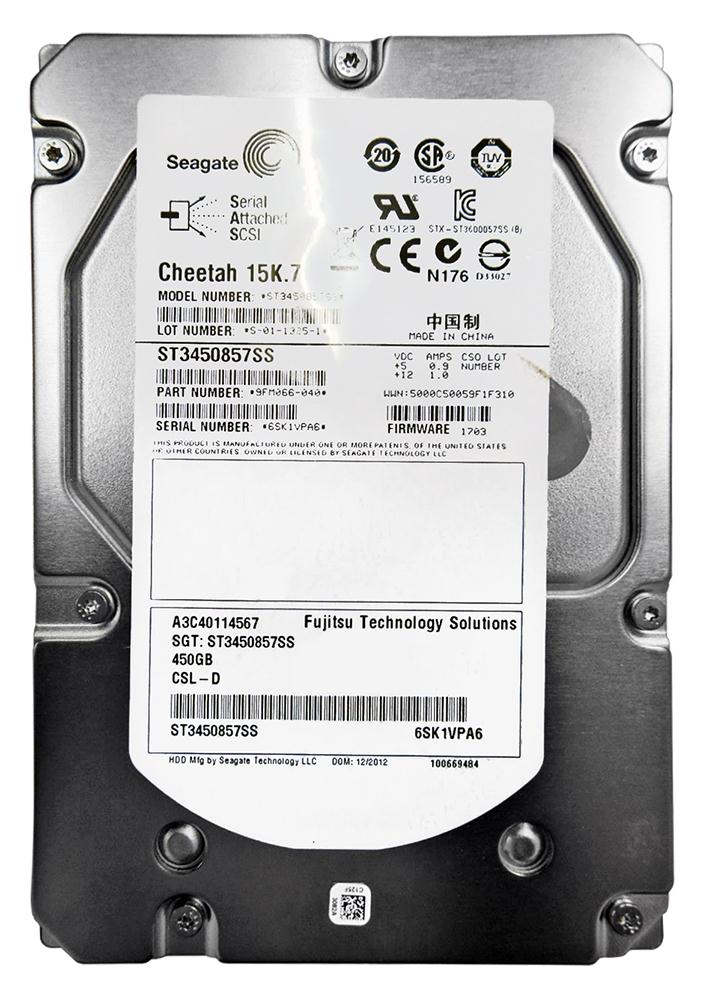 A3C40114567 Fujitsu 450GB 15000RPM SAS 6Gbps 16MB Cache 3.5-inch Internal Hard Drive