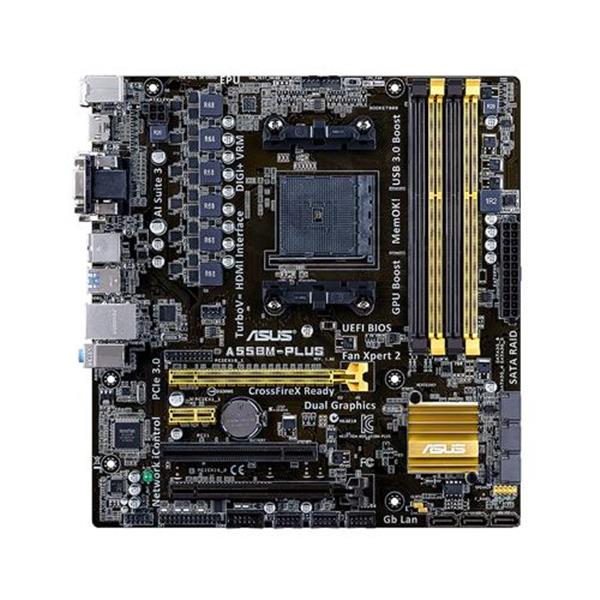 A55BM-PLUS ASUS Athlon/A-Series Processor Support AMD A55 FCH (Hudson D2) Chipset Socket FM2+ micro-ATX Motherboard (Refurbished)