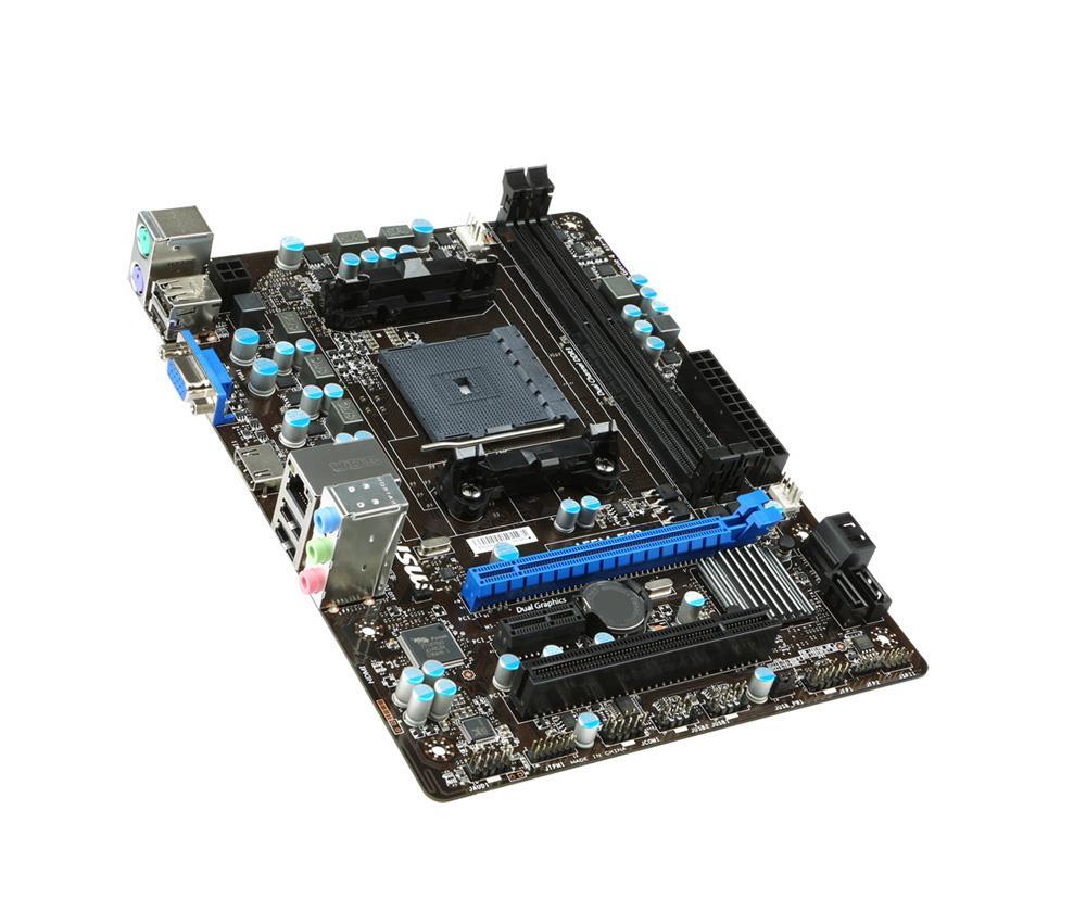 A55M-E33-PB-R MSI A55M-E33 Socket FM2+ AMD A55 AMD Athlon/ AMD A-Series Processors Support DDR3 2x DIMM 4x SATA 3.0Gb/s Micro-ATX Motherboard (Refurbished)