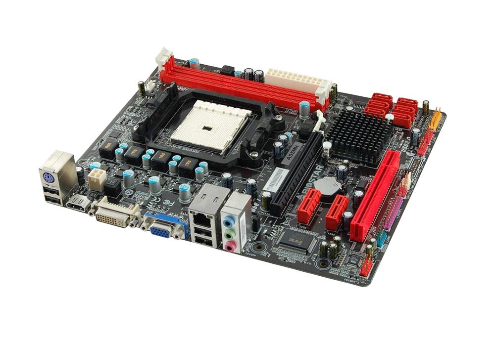 A55MH Biostar Socket FM1 AMD A55 Chipset AMD A-Series/ AMD E2- Series Processors Support DDR3 2x DIMM 6x SATA 3.0Gb/s Micro-ATX Motherboard (Refurbished)