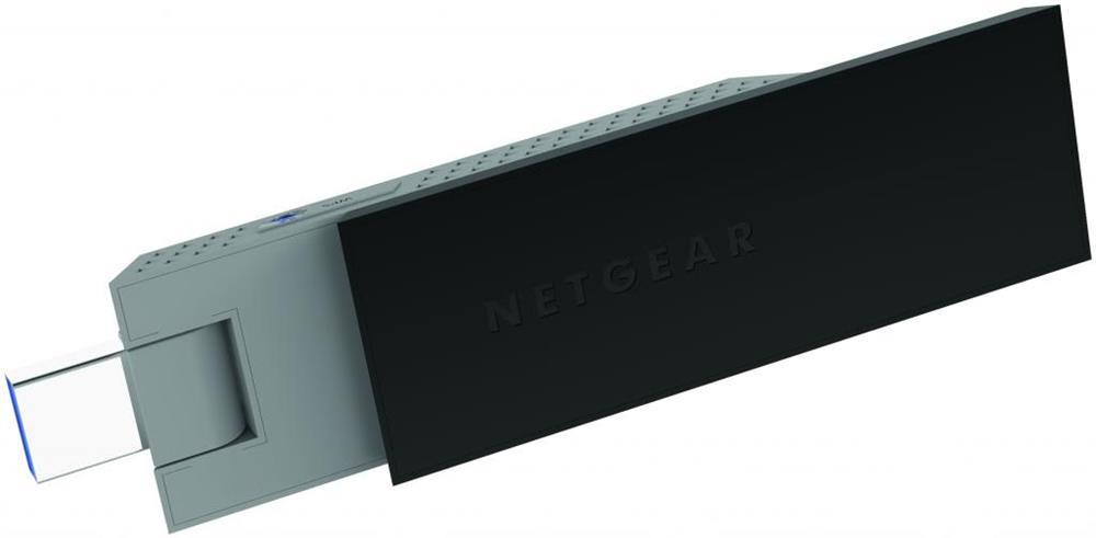 A6200-100NAR NetGear 802.11ac Dual Band A6200 WiFi USB Adapter (Refurbished)