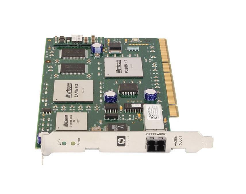 A6386A HP HyperFabric2 4X PCI Fibre Network Adapter