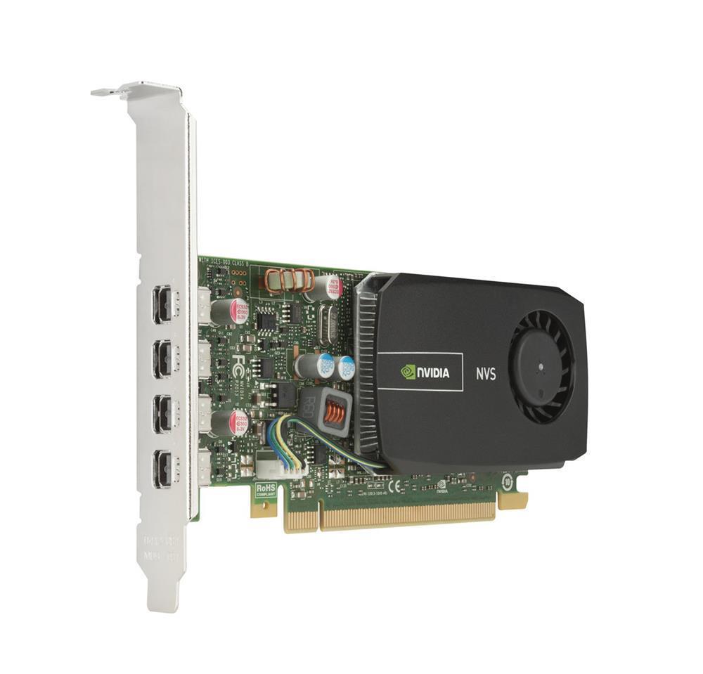 A6538719 Dell 2GB nVidia NVS 510 DP DVI PCI Express 4 Mini DP Video Graphics Card