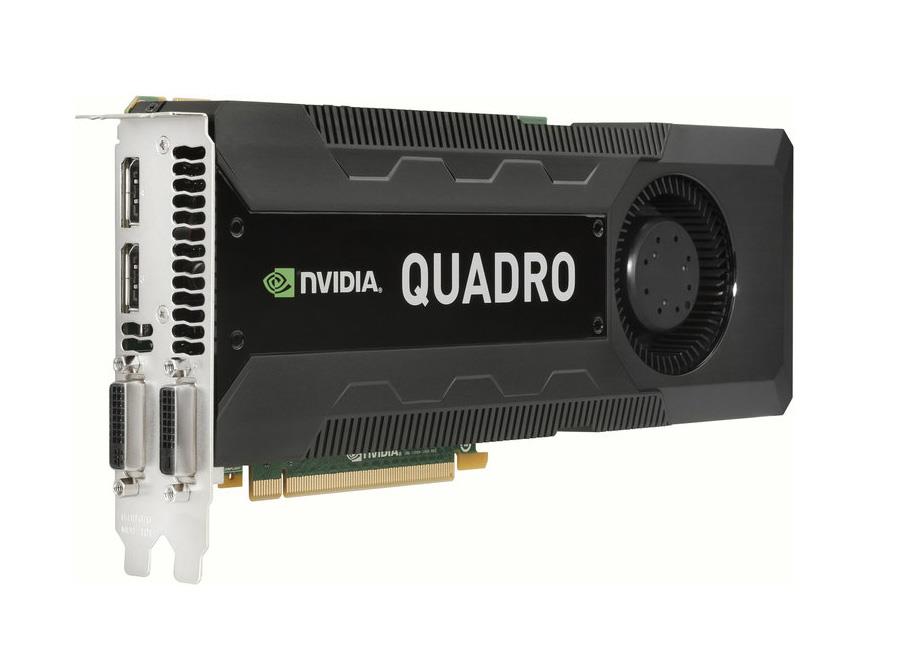 A6785091 Dell 4GB nVidia Quadro K5000 PCI Express 2.0 x16 2 x DVI 2 x DisplayPort Video Graphics Card