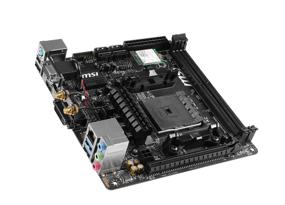 A68HI MSI AC Socket FM2+ AMD A68H Chipset AMD Athlon/ AMD A-Series Processors Support DDR3 2x DIMM 4x SATA 6.0Gb/s Mini-ITX Motherboard (Refurbished)
