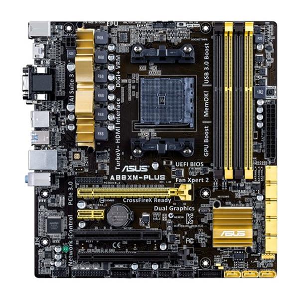 A88XM-PLUS ASUS Athlon/A-Series Processor Support AMD A88X (Bolton D4) Chipset Socket FM2+ micro-ATX Motherboard (Refurbished)